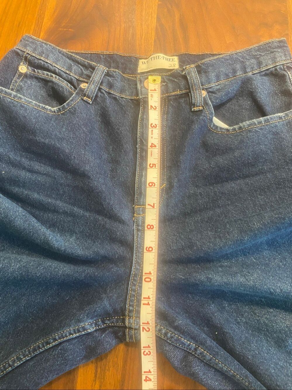 Free People We The Free Women's Blue Tinsley Baggy High Rise Straight Jeans 28 - Picture 3 of 10